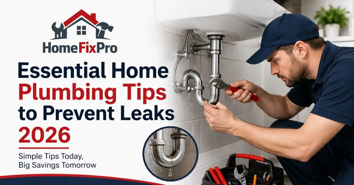 Essential Home Plumbing Tips to Prevent Leaks 2026 - Home Fix Pro