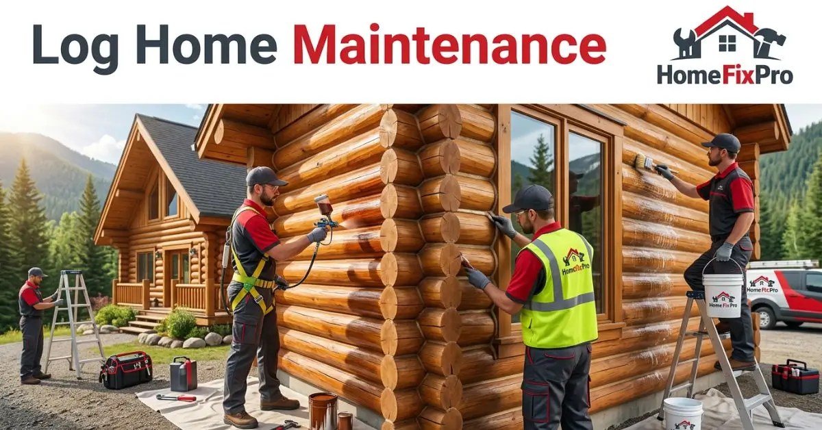 Log Home Maintenance: The Complete Owner's Guide 2026 - Home Fix Pro