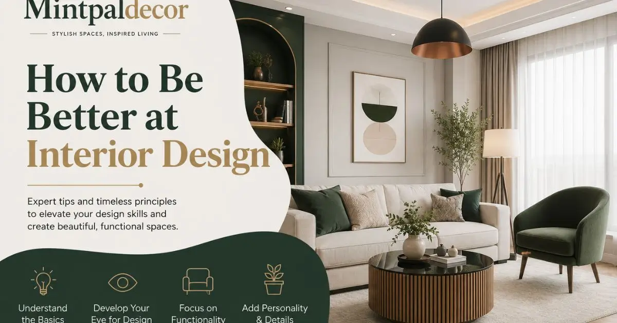 How to Be Better at Interior Design Mintpaldecor